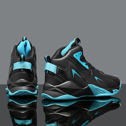 Men s Basketball Shoes New Basketball Shoes In Autumn and Winter Men s Shoes High Top Large Size Shoes All Super Fiber Leather Sports Shoes buy