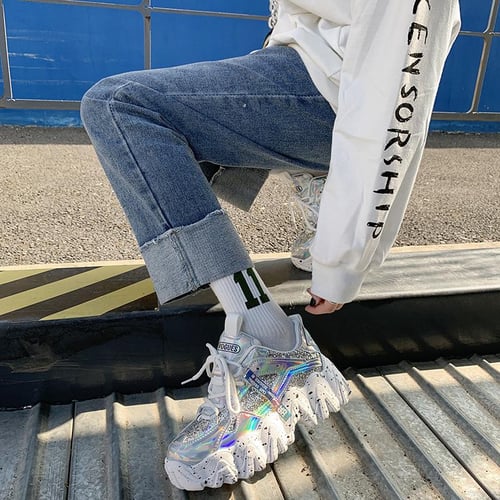 Glitter chunky sneakers new arrivals
