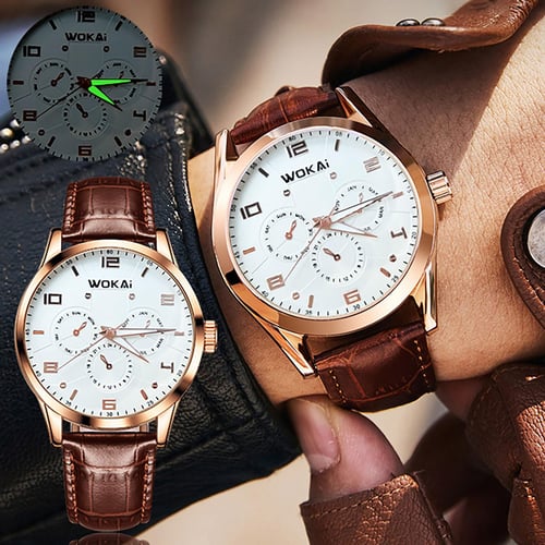 SU Men s Luminous Waterproof Watch Quartz Leather Wristband Watch Gift Watch buy SU Men s Luminous Waterproof Watch Quartz Leather Wristband Watch