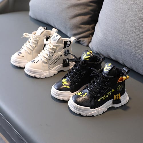 Children s Leather Short Fashion Versatile Shoes Boys and Girls Martin Boots Children s Sports Shoes buy Children s Leather Short Fashion