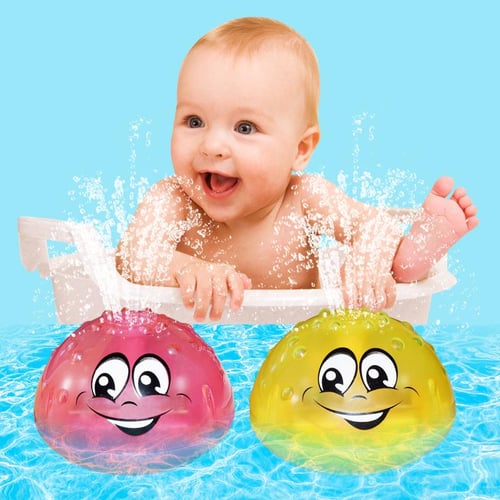 Bath Toy Induction Spray Water Toy with LED Light Bathtub Water Toys