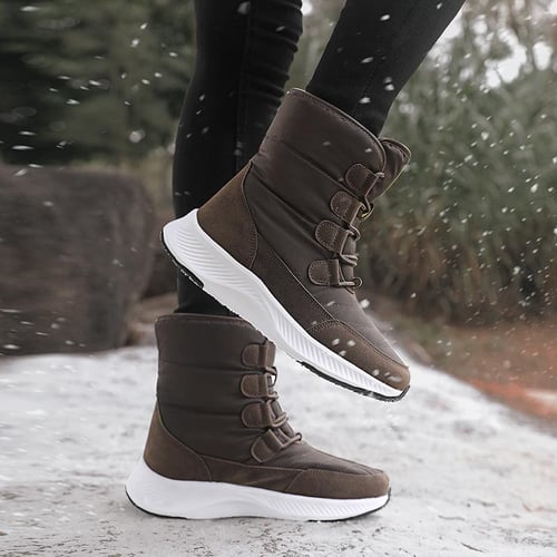 TUINANLE Women Boots Winter White Snow Boot Short Style Water