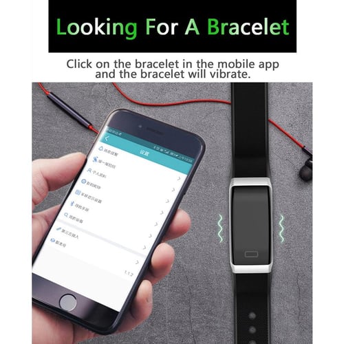 Smart bracelet sustained best sale heart rate app