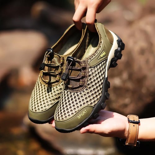 Mens mesh hotsell hiking shoes