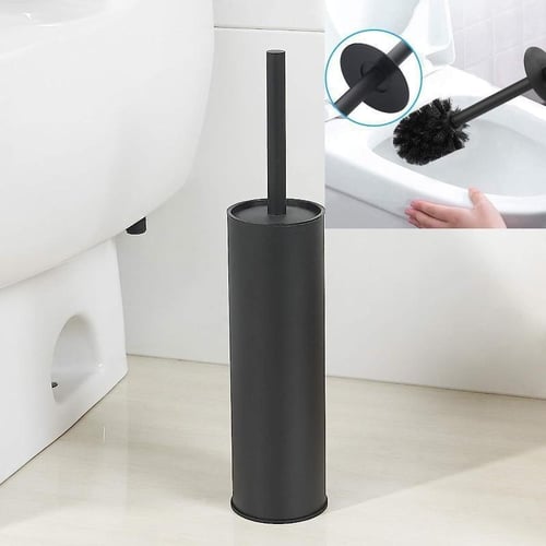 Black toilet outlet bowl brush