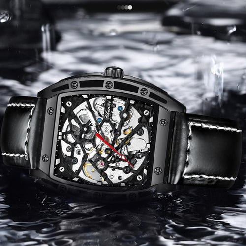 New TOP Brand Luxury Men s Watch With Box Wine Barrel Shaped