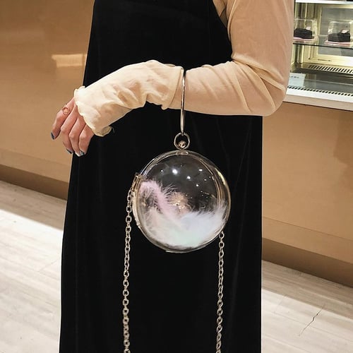 Transparent Bag Female Bag Korean Fashion Handbag Trend Wild Ball