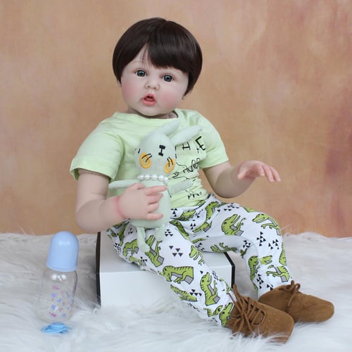 BZDOLL 60cm Soft Silicone Reborn Toddler Boy Doll For Girl 24 Inch
