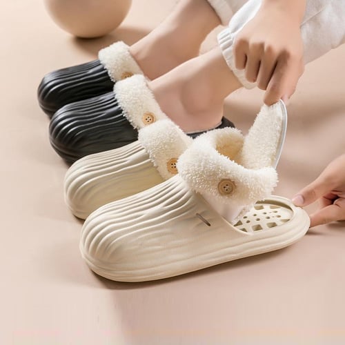 Womens warm discount house slippers