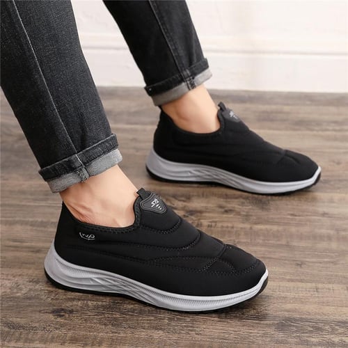 Mens fleece on sale lined shoes