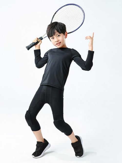 Kids Boy Compression Pants Workout Legging Basketball Compression