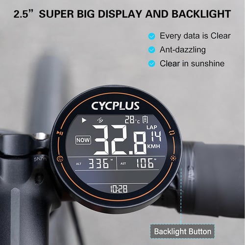 Bike Mounting Holder with Wireless GPS Bike Computer IPX6 Bicycle