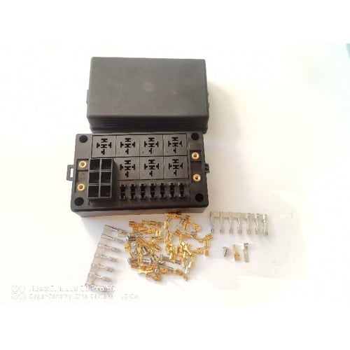 12v 24v Auto Electronic Fuse Box withe relay 15 way circuit automotive