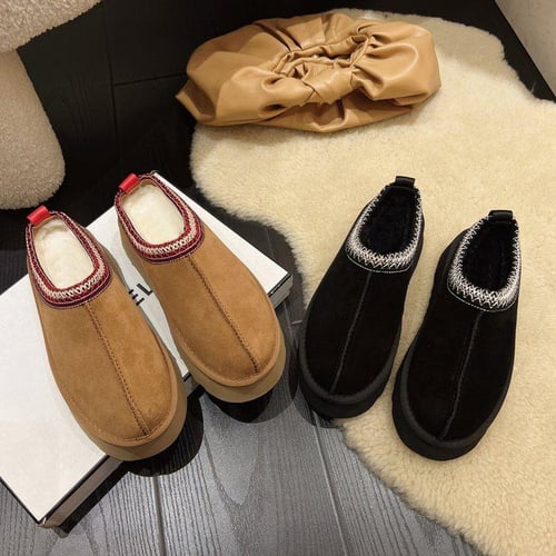 Women s Slippers Platform Mini Boots Short Ankle Boot Fur Fleece
