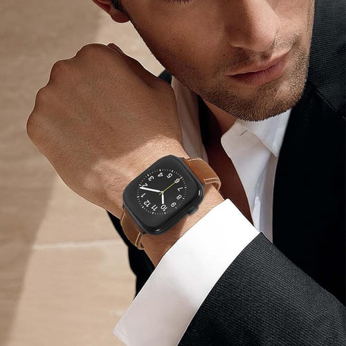 Genuine Leather Bands Compatible with Apple Watch Band 42mm 41mm