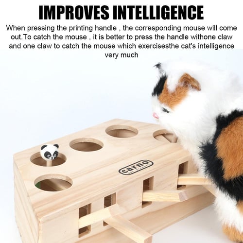 Cat Catching Mouse With 3 5 holed Mouse Holes Pet Supplies Pet Hit