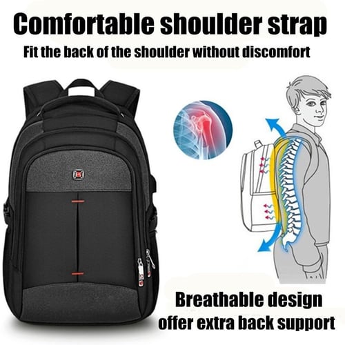 14 16 inch Laptop Backpack Men Multifunctional Waterproof