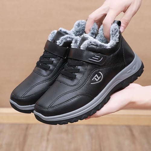 Waterproof fur lined discount slip on boots