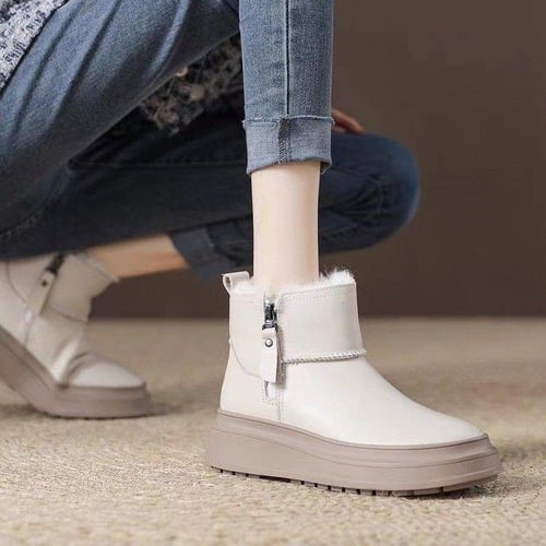 Women's fleece lined ankle boots on sale