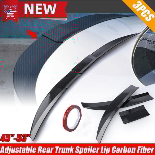 Car Universal spoiler Racing spoiler ABS Threesection Tail Wing Rear