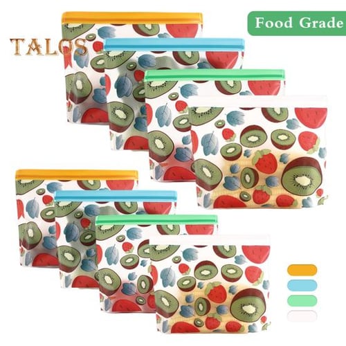 Food Storage Bag Leakproof Multi purpose PEVA Eco friendly Food