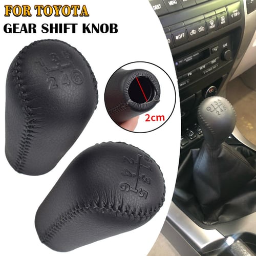 New Black Leather Handle Gear Shift Knob Stick for Toyota Hilux