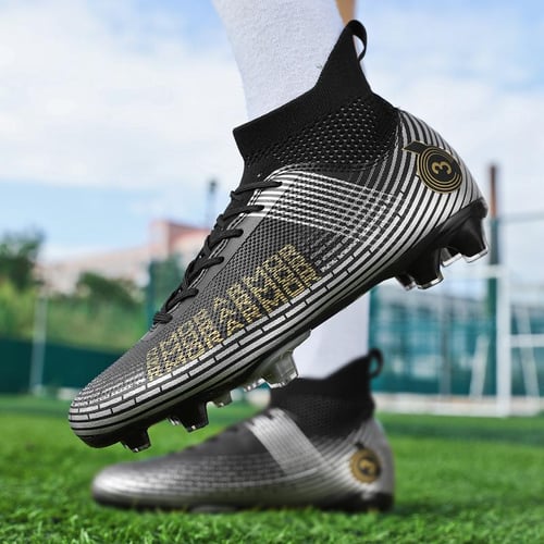 Fashion Unisex Soccer Shoes Football Cleats Soccer Ankle Boots Youth Training Sneakers Outdoor Sports Shoes Ronaldo Plus Size 31 48 buy Fashion