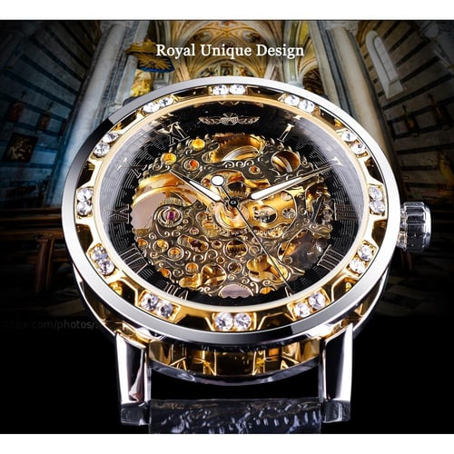 Winner Black Golden Retro Luminous Hands Fashion Diamond Display