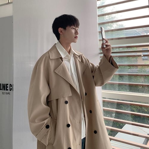 Korean oversized coat cheap