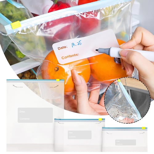 Reusable sealable hotsell food bags