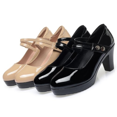 Women Dress Shoes Spring Genuine Leather Women Office Shoes Large Size High Heel Work Shoes Ladies buy Women Dress Shoes Spring Genuine Leather