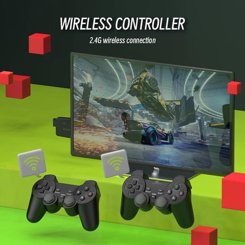 DATA FROG 4K Video Game Console 2.4G Wireless Controller Built in