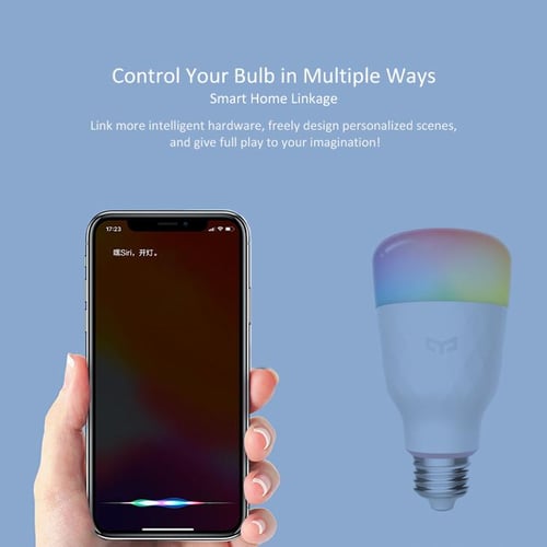 Xiaomi Yeelight Smart LED Bulb 1S E27 8.5W RGB Colorful for Mijia APP for Google Assistant for Apple homekit for Amazon Alexa buy Xiaomi Yeelight