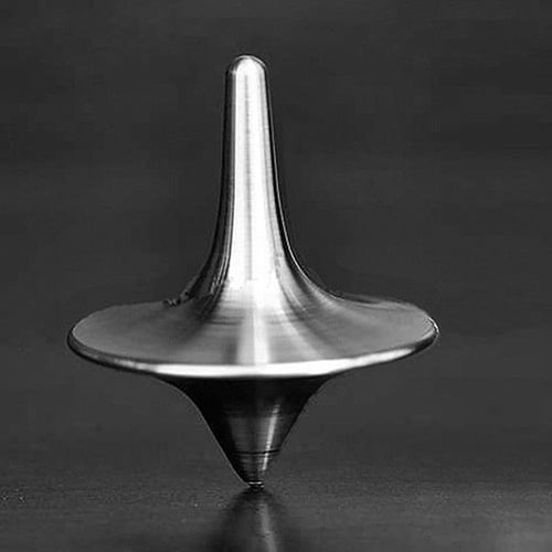 Silver store spinning top