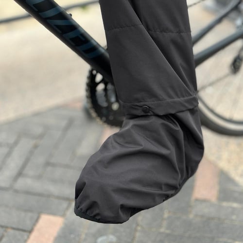 Waterproof cycling trousers with hot sale shoe cover