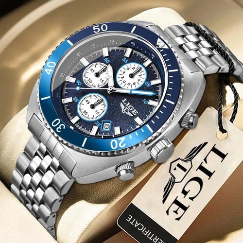 Lige men's fashion quartz watch new arrivals