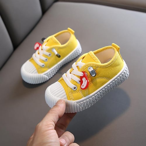Boys Canvas Shoes Sneakers Girls Tennis Shoes Lace up Children