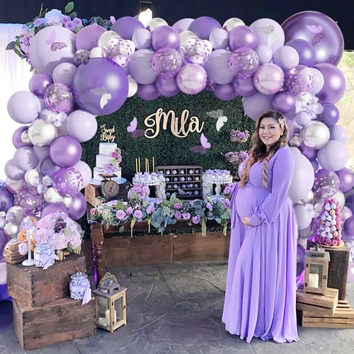 Purple decorations for baby sales shower