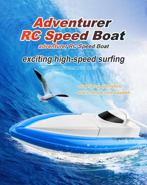 RC Boats for Kids Adult 25KM H High Speed Racing Boat 2 Channels