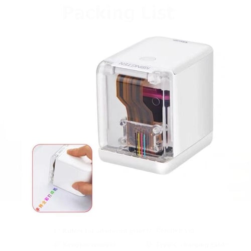 Portable Color Handheld Printer Multilanguage System Handheld Inkjet Printer Diy Small Inkjet