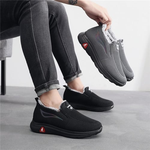 Mens fur hotsell lined sneakers