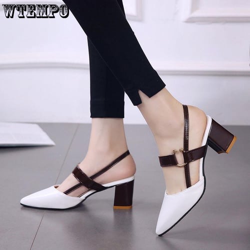 Pointed heels slippers hotsell