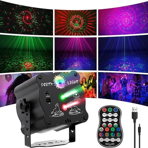 Laser Lights for Party DJ Disco Stage Lights with Sound Activated