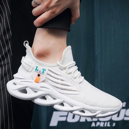 Men s Sneakers Mesh Breathable Sports Cushioning Running Shoes