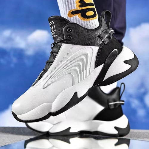 Men s Shoes Fashion Sneakers Breathable Running Shoes Mens Arch Support Basketball Shoes Non Slip Faux Leather Sport Shoes for Male buy Men s Shoes