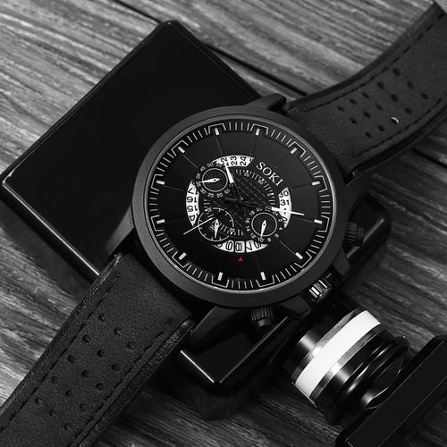Men silica gel led glow fashion outdoor sports quartz watch outlet