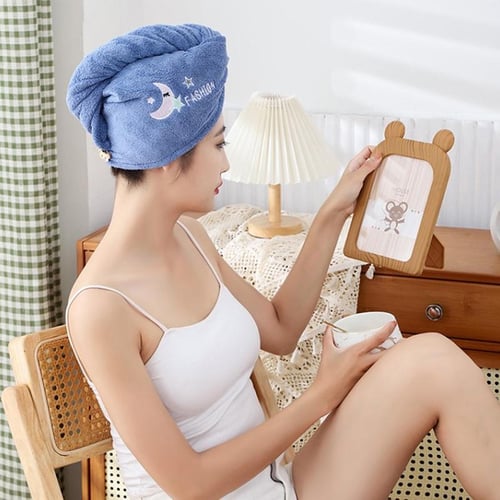 Microfiber shower cap on sale