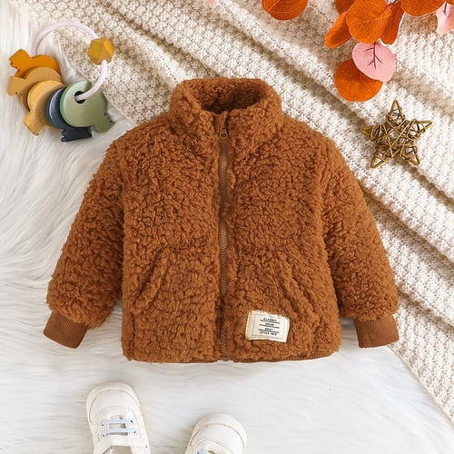 Toddler Kids Baby Boys Girls Teddy Bear Coat Winter Warm Fluffy