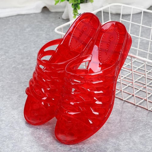 Plastic slippers sales for ladies