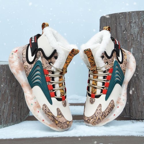 Men Boots Winter Slippers Warm Men Shoes Waterproof Non Slip Plush